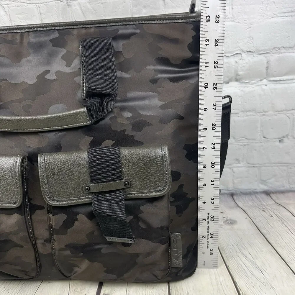 Aldo Messenger Tote Bag Camouflage Black Green Tactical Military Shoulder Strap